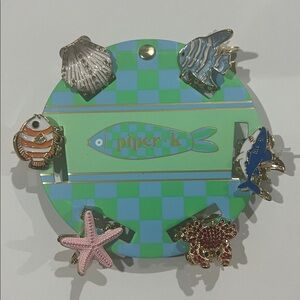 Piper K Viral TikTok Enamel Rhinestone Sea Life Coastal Beach Mini Hair Clips